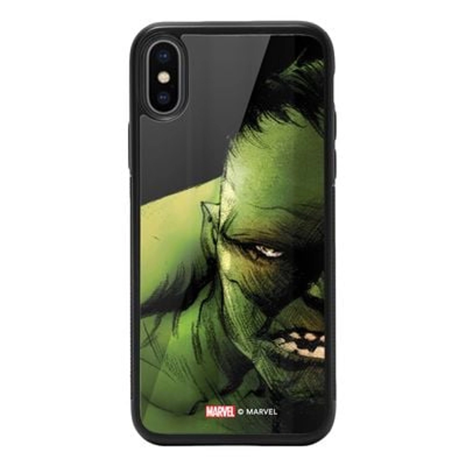 Wackylicious Hulk Half Profile Face Back Case for iPhone Xs Max