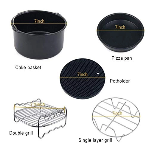 Air Fryer Accessories - stainless steel + coating 5 piece(s)
