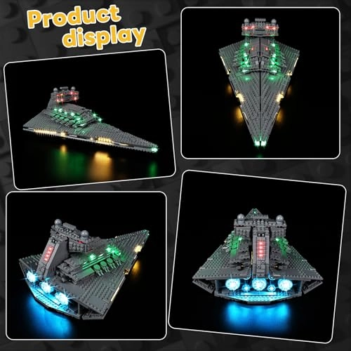 LED Lighting Set for Lego 75394 Imperial Star Destroyer - Continuous Light Kit Decorative Lighting