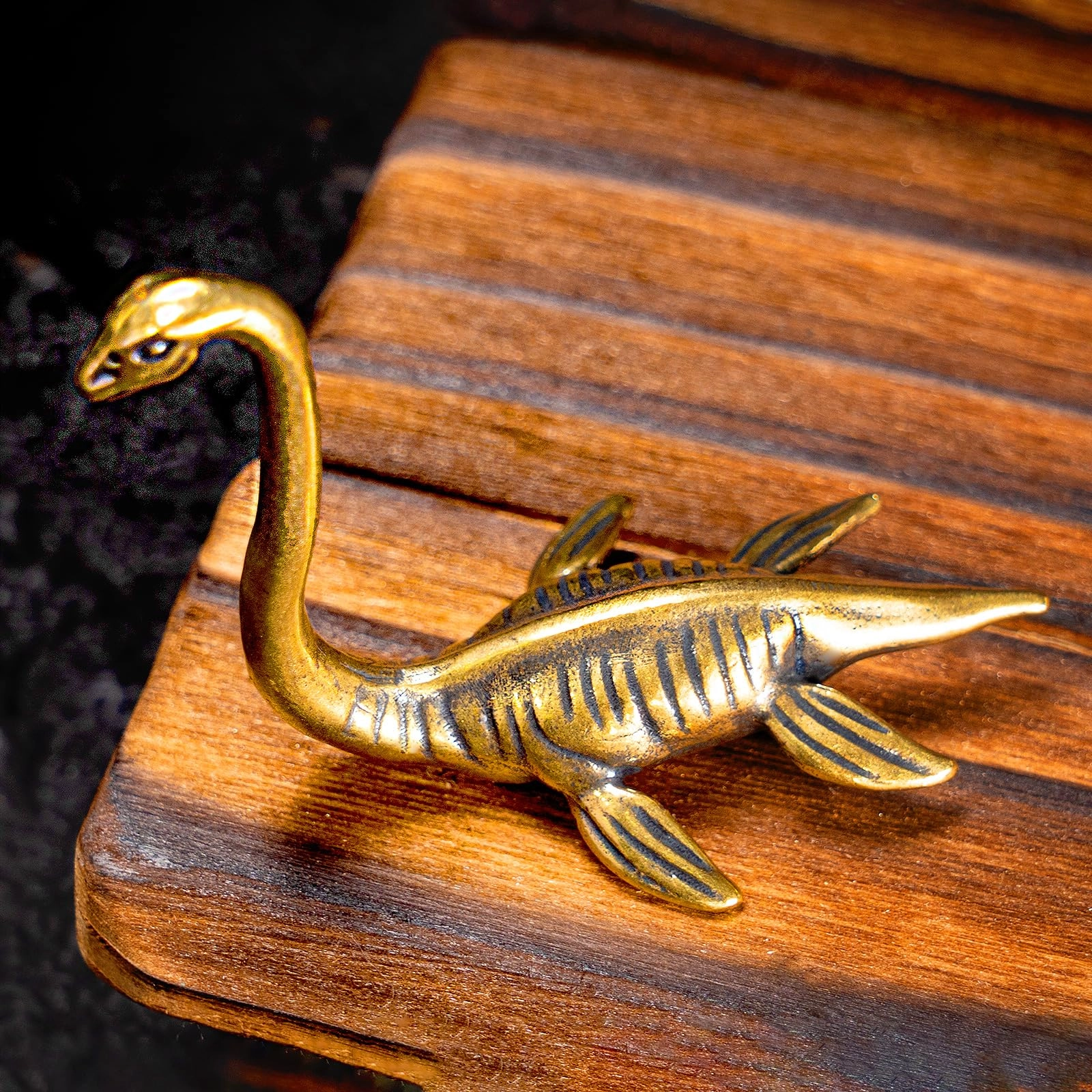 Loch Ness Monster Statue - Brass