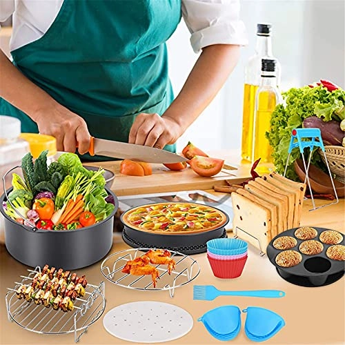 Air Fryer Kit - Metal+carbon steel+stainless steel 12pcs