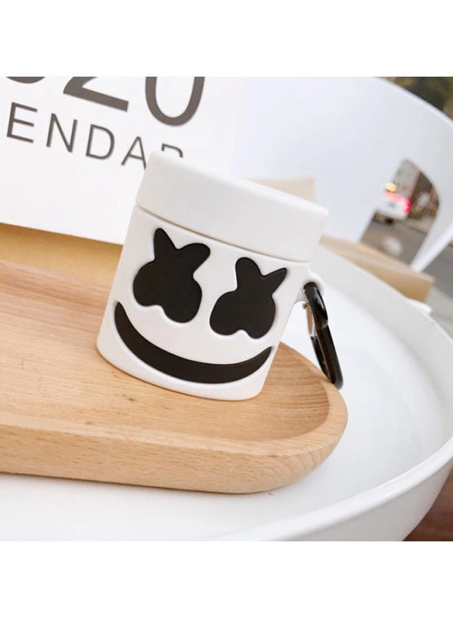 Protective Case For Apple AirPods - Marshmello Themed Carabiner 1/2 Generation
