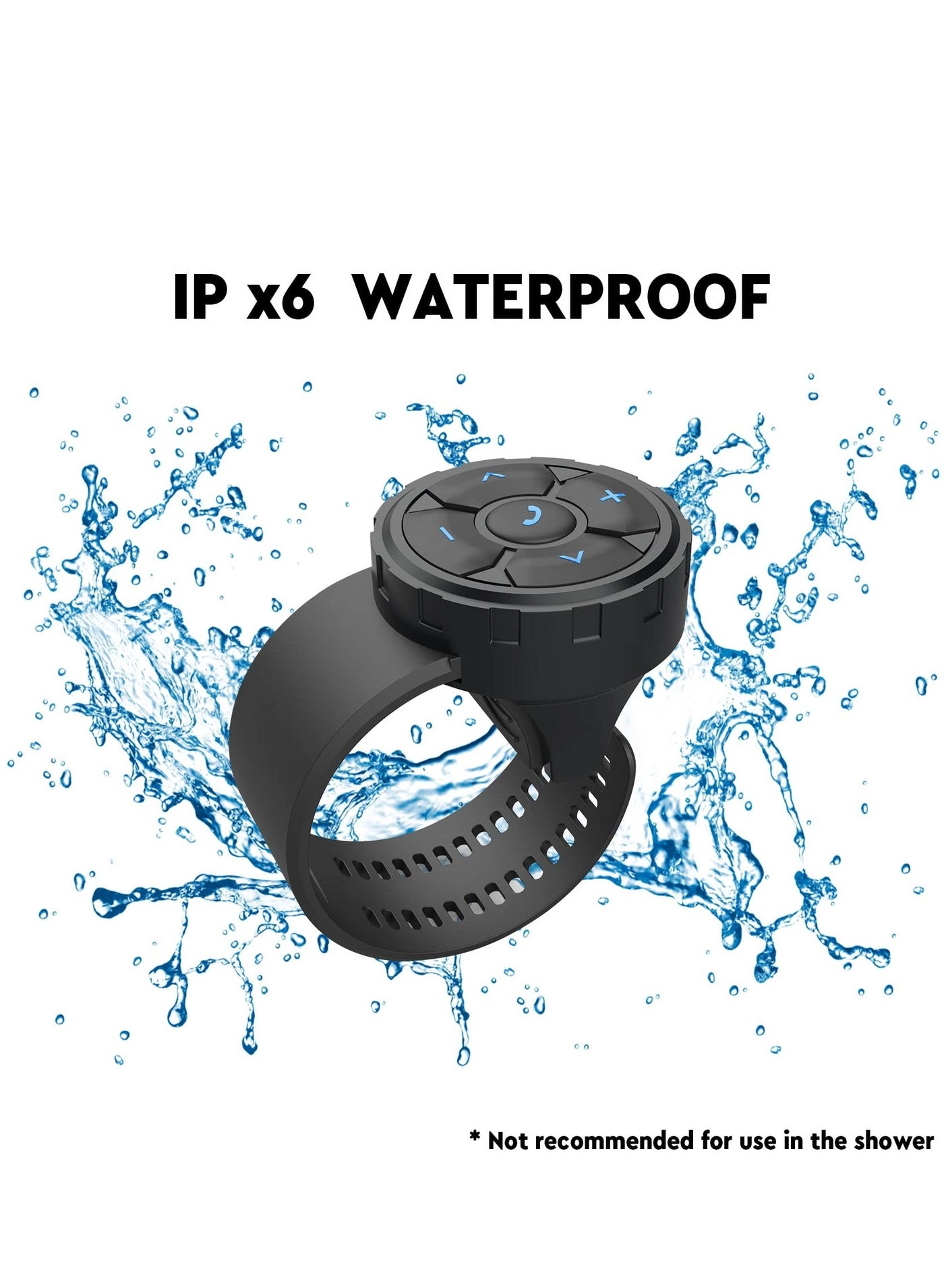 Media Button Steering Wheel Remote Control - Bluetooth Wireless iPhone Samsung Galaxy Android