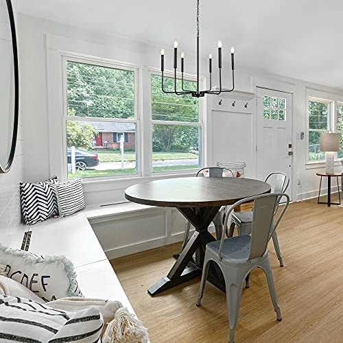 Modern Farmhouse Chandelier - height: max 170 cm / min 70 cm