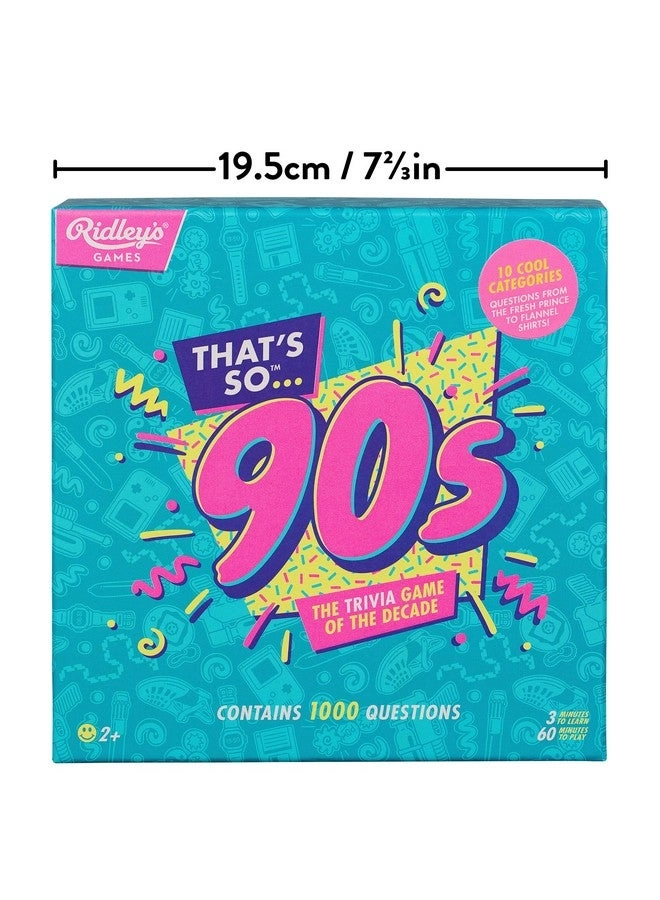 Thats So 90s Trivia Card Game