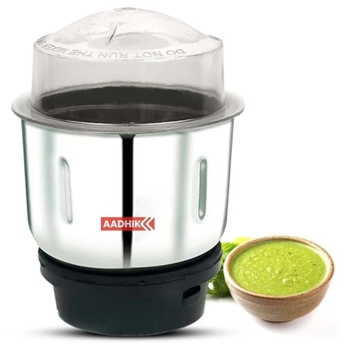 AADHIK Chutney Jar - 400 ml 4 Teeth