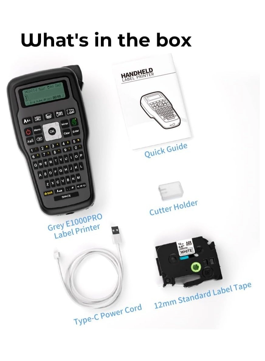 E1000 PRO - Thermal transfer 3.5mm|6mm|9mm|12mm