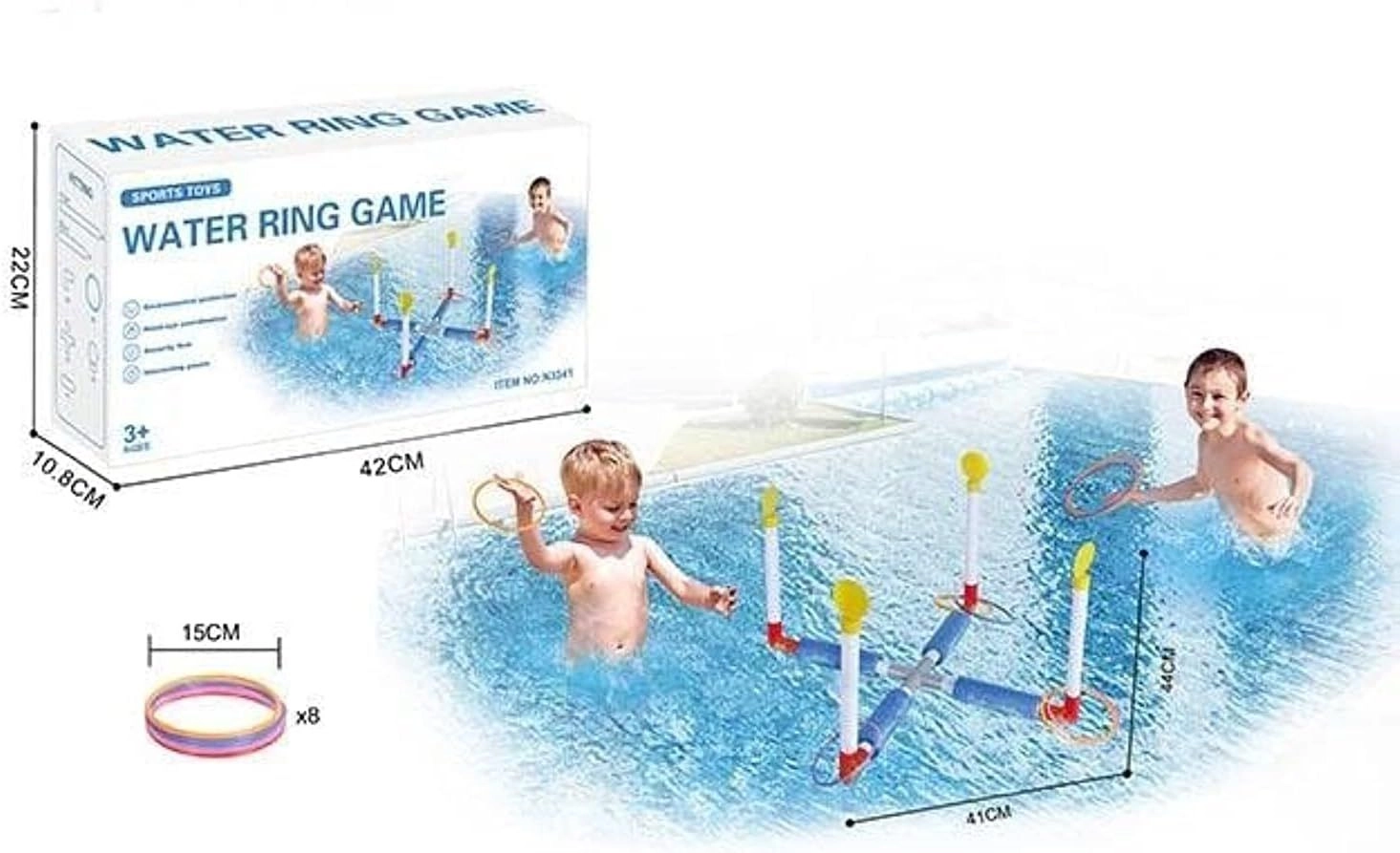 Jawda Water Ring Game - Diving & Swimming Pool Toys