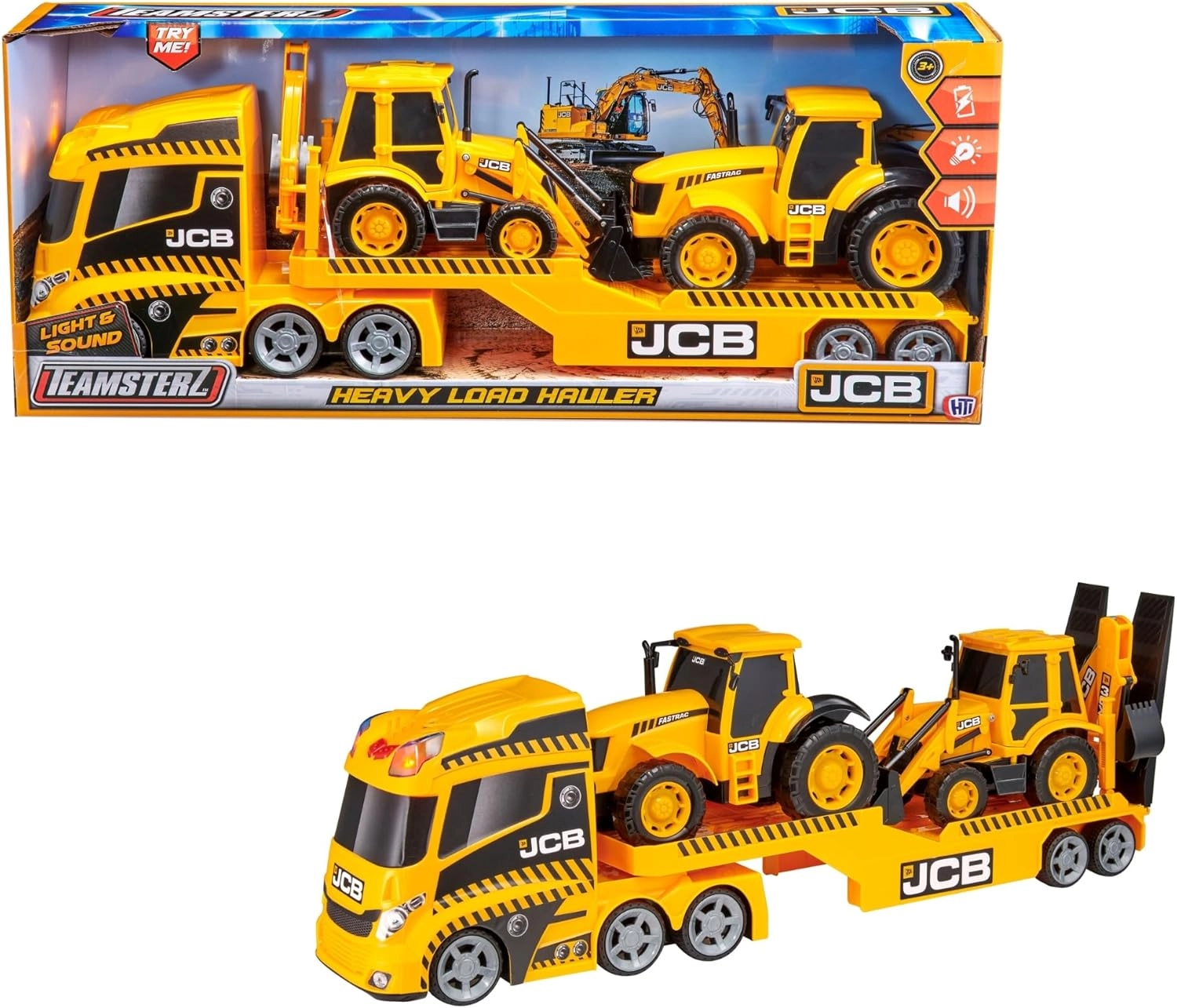 We Trade International JCB L&S Heavy Load Hauler + Fastrac Tractor + Backhoe Loader