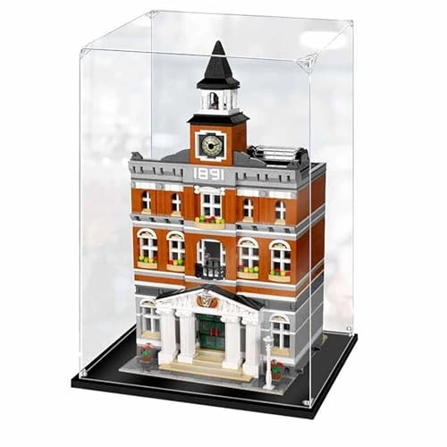 Acrylic transparent display box - suitable for LEGO City Hall 10224 3mm