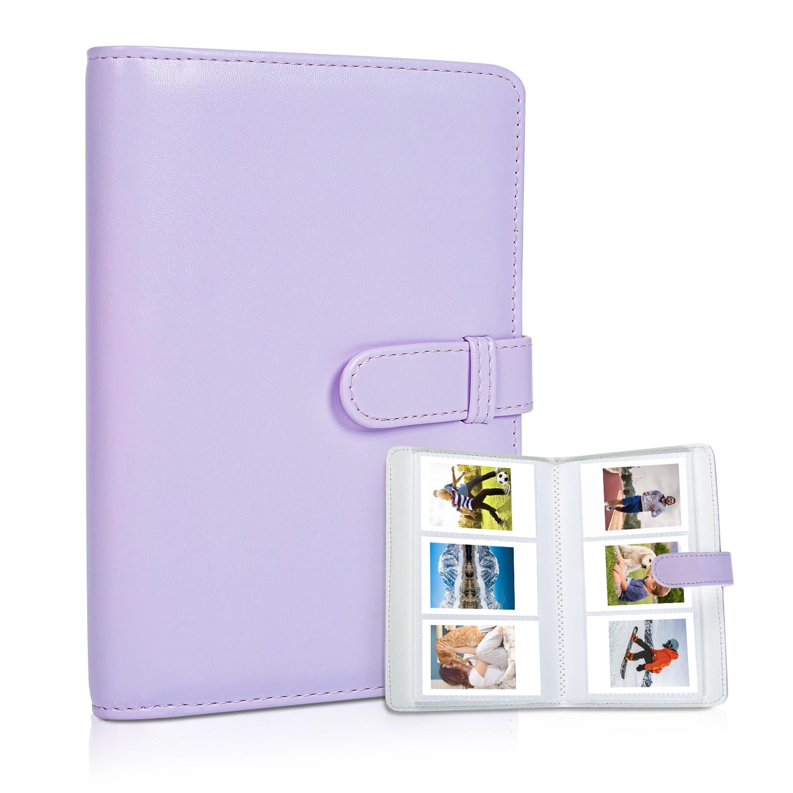 Riosin 2x3" 108 Pockets Faux Leather PVC Photo Album