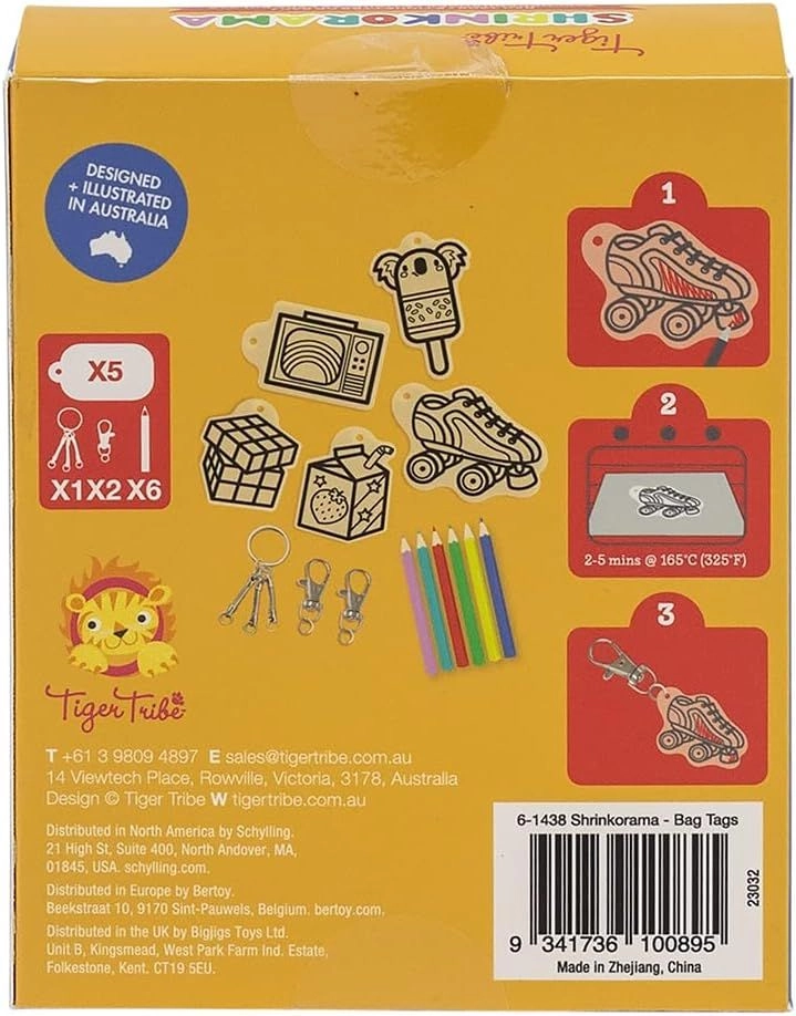 Shrinkorama - Bag Tags 5+ years