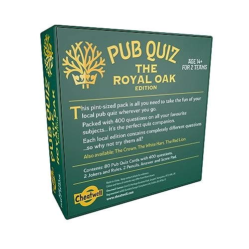 Royal Oak Pub Quiz - 400 Questions