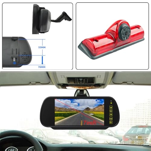 HD Brake Light Reversing Camera - 628x586 pixels