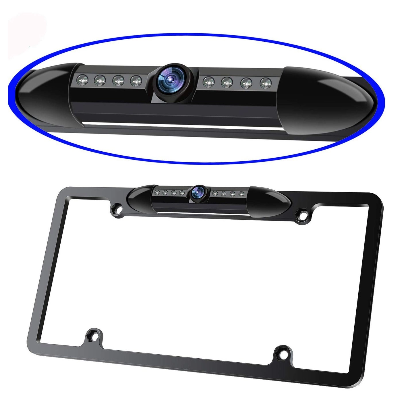 ATOKIT License Plate Frame Backup Camera - Night vision Wired 795*596 pixels