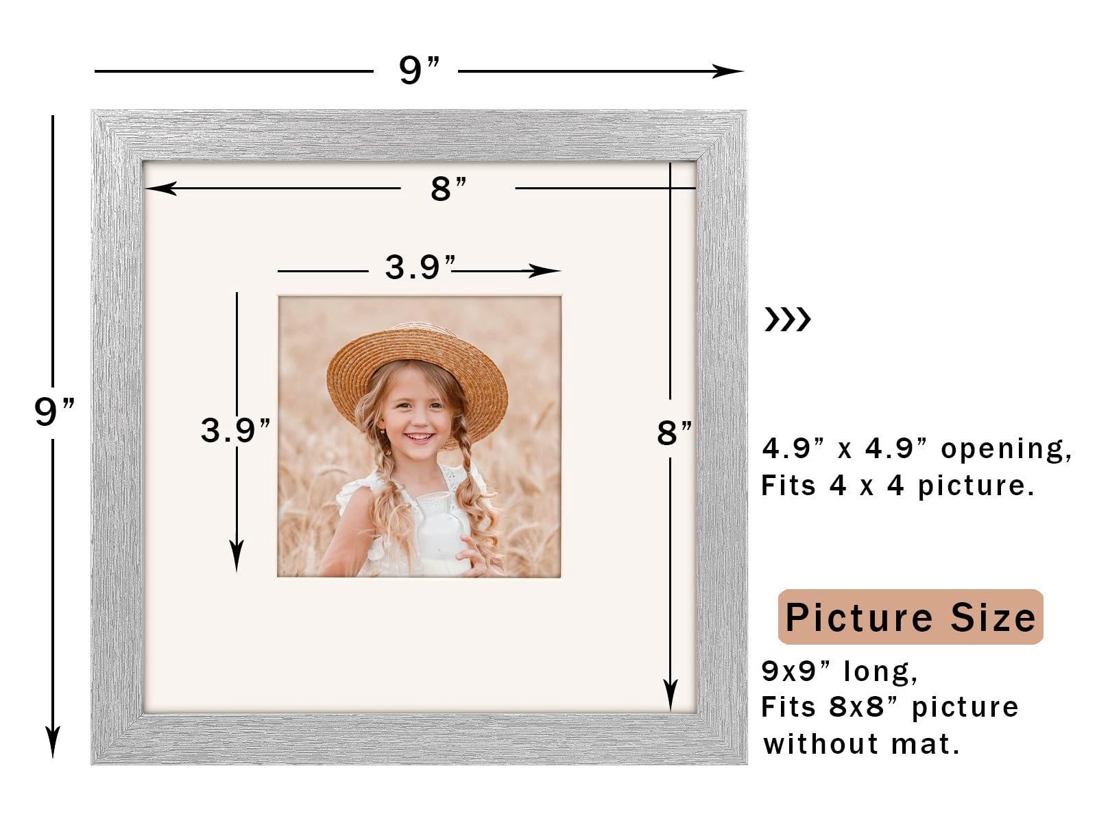 Picture Frame - 8x8 1.0 Count