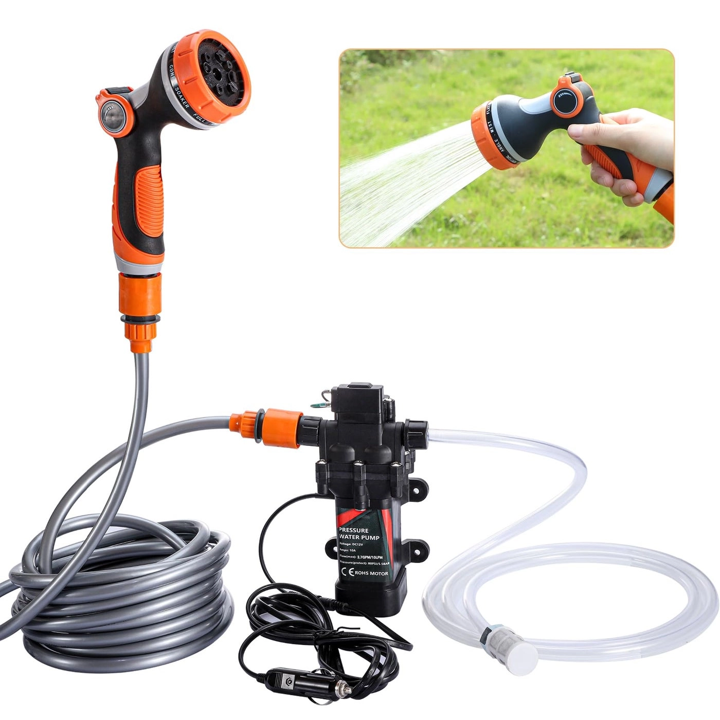 BANG4BUCK Pressure Washer Pump - 120W 80PSI 12V
