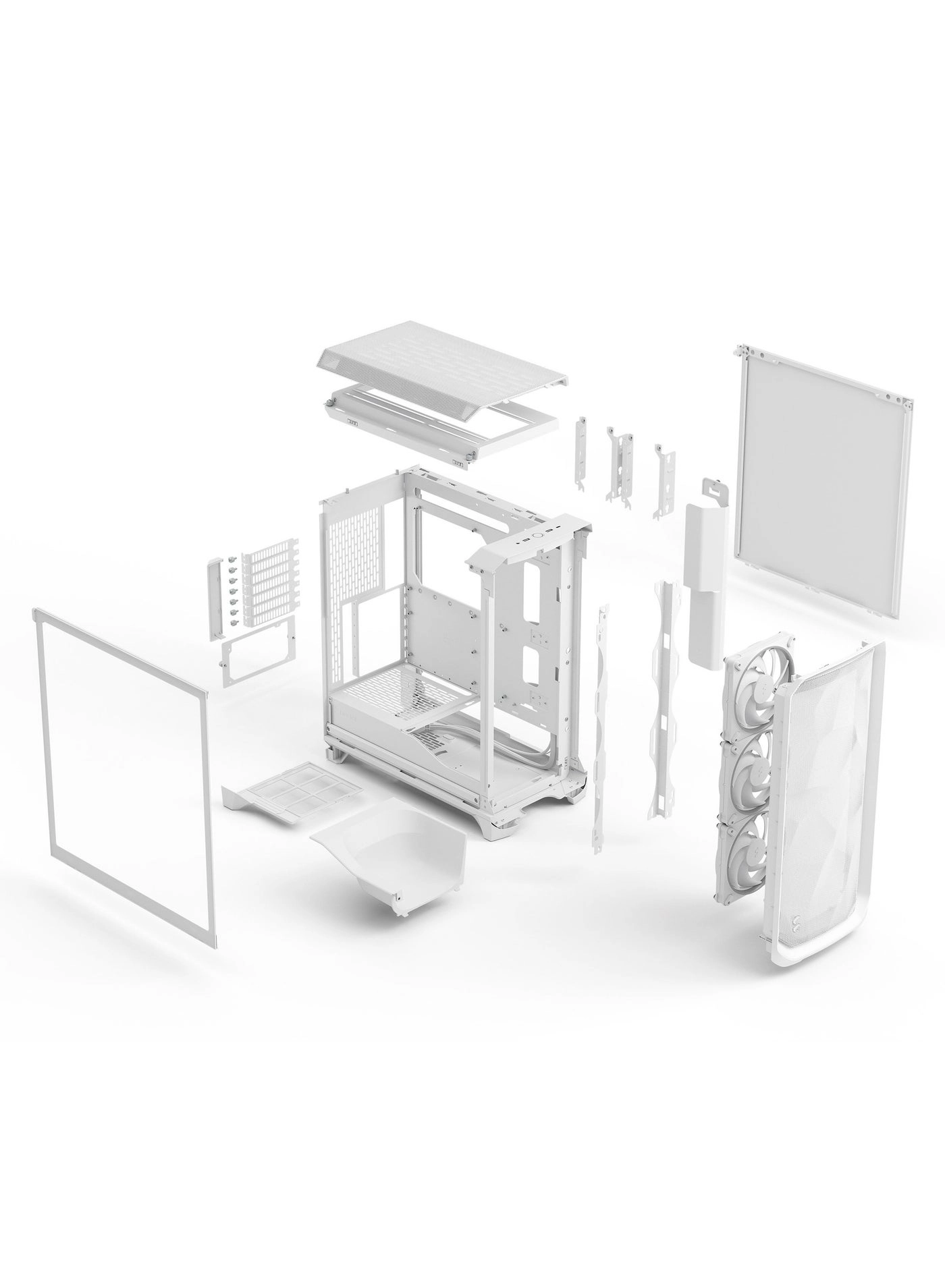 Meshify 3 - Tempered Glass Side Panel Clear tint Mid Tower
