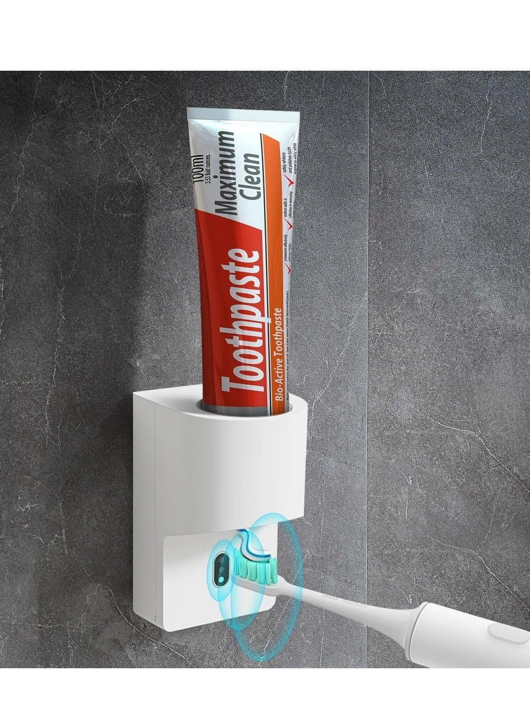 Toothbrush Holder - Wall mounted 4 toothbrush slots