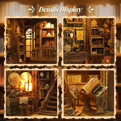 Book Nook - Wooden Kit DIY 3D LED Light