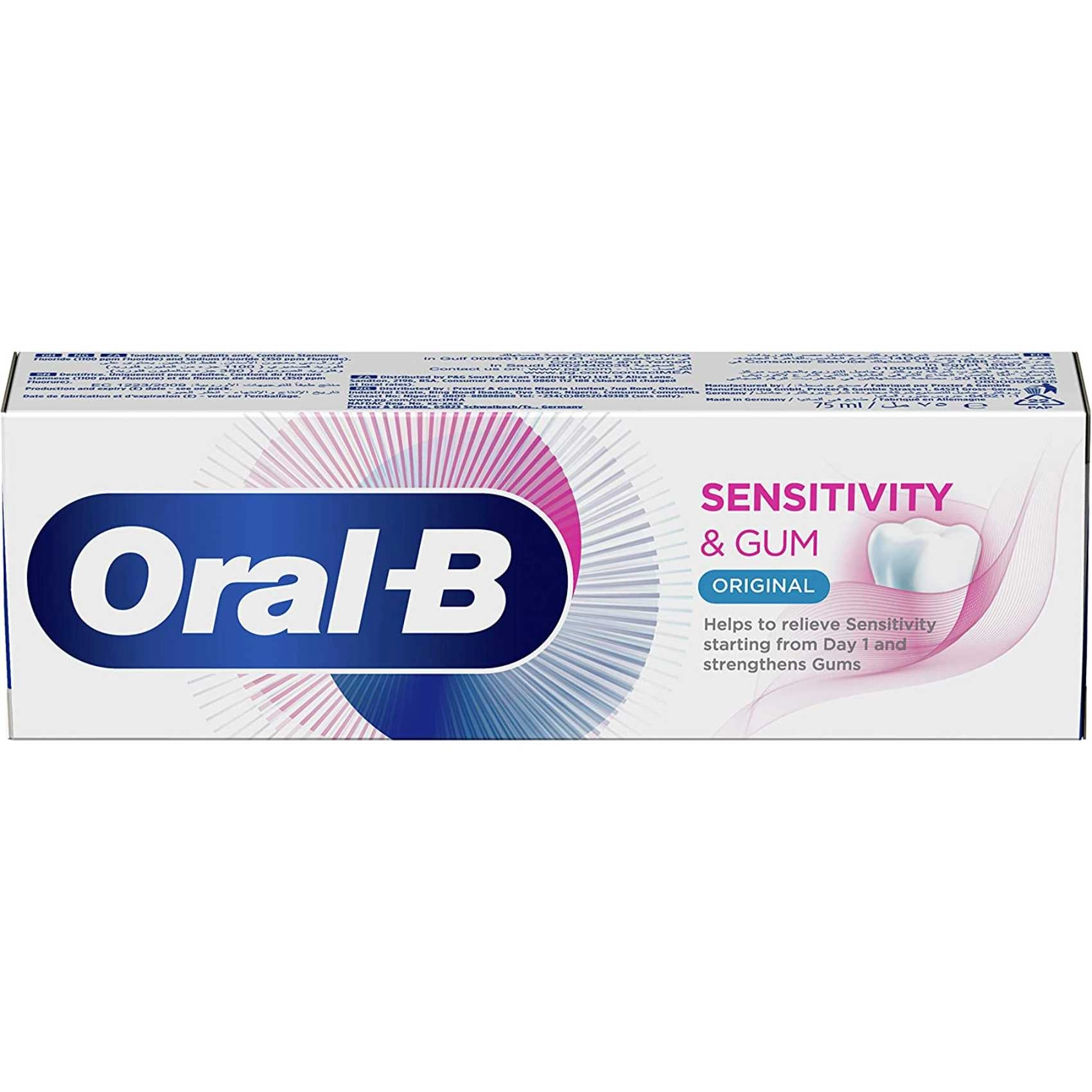 Oral-B Sensitivity & Gum Original Toothpaste 75ml
