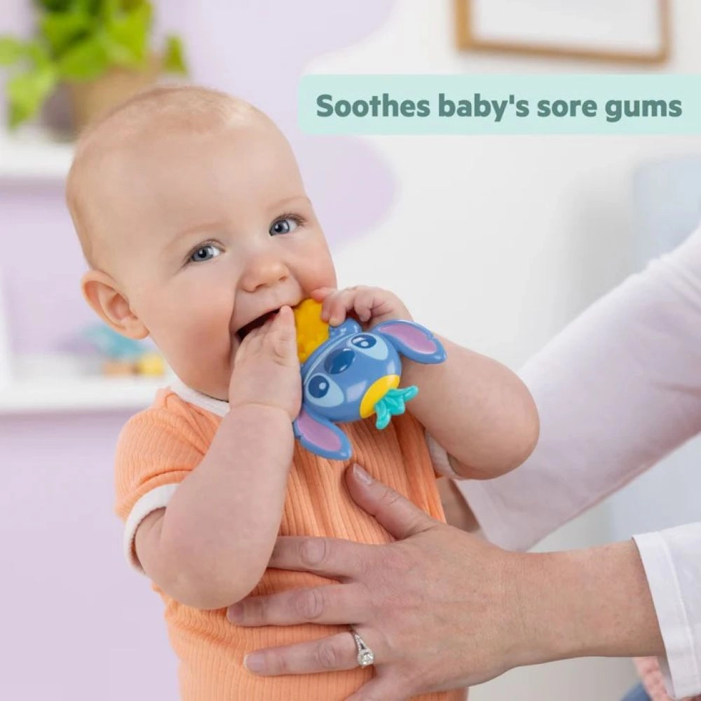 Stitch Tropical Teethe Rattle & Teether - Multi Colour