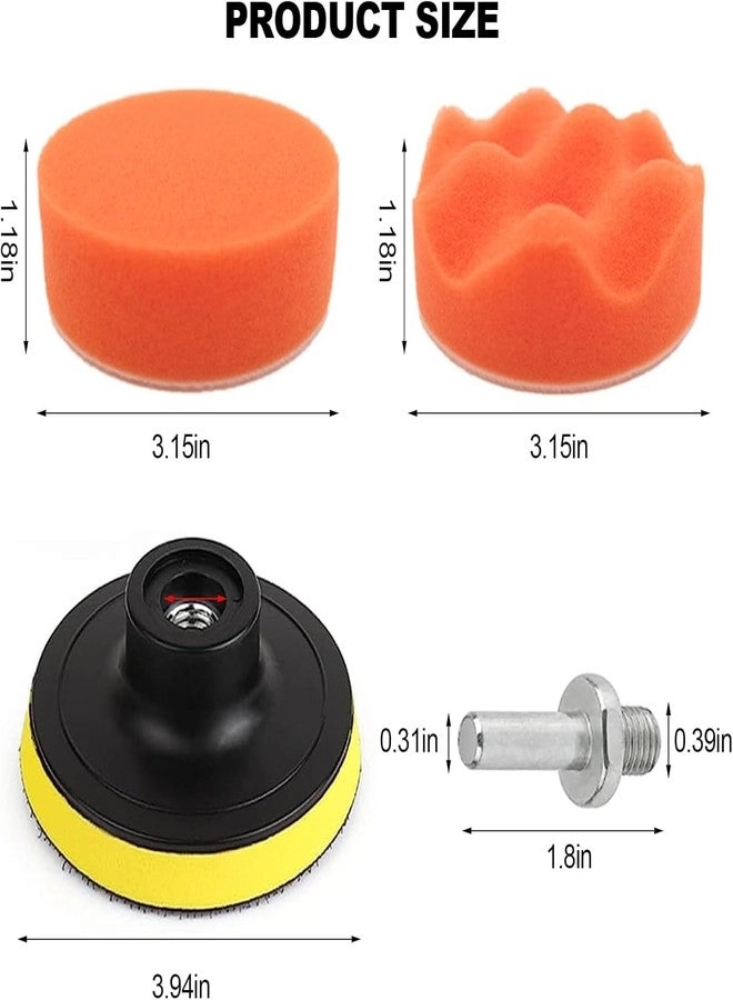 Car Foam Drill Buffing Pad - 3-Inch 22PCS