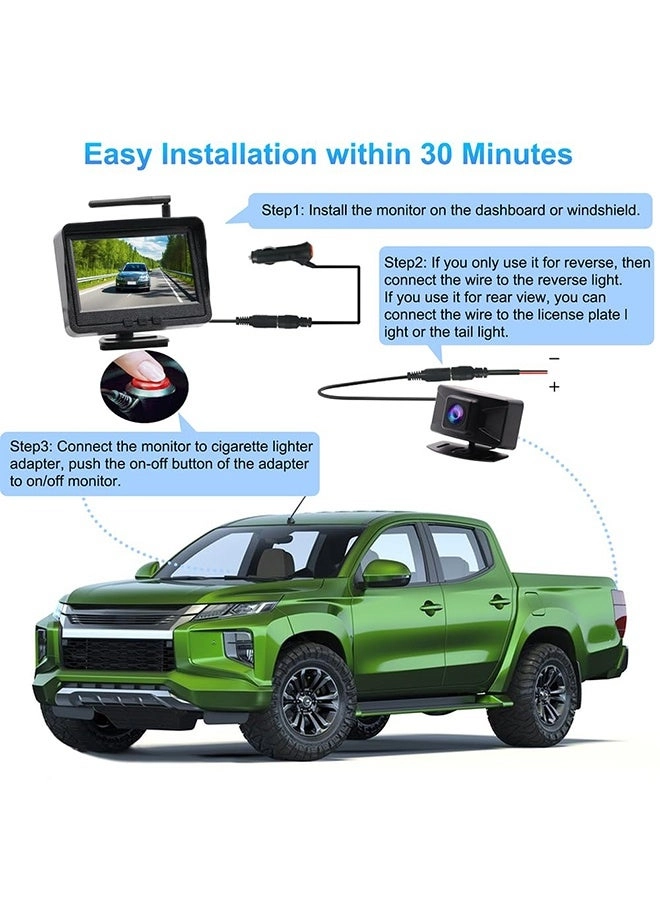 Backup Camera System - Night Vision Wireless 1080P