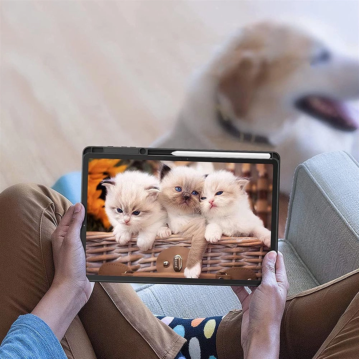 Magnetic Case with Screen Protector for Samsung Galaxy Tab S8 Ultra 14.6-inch