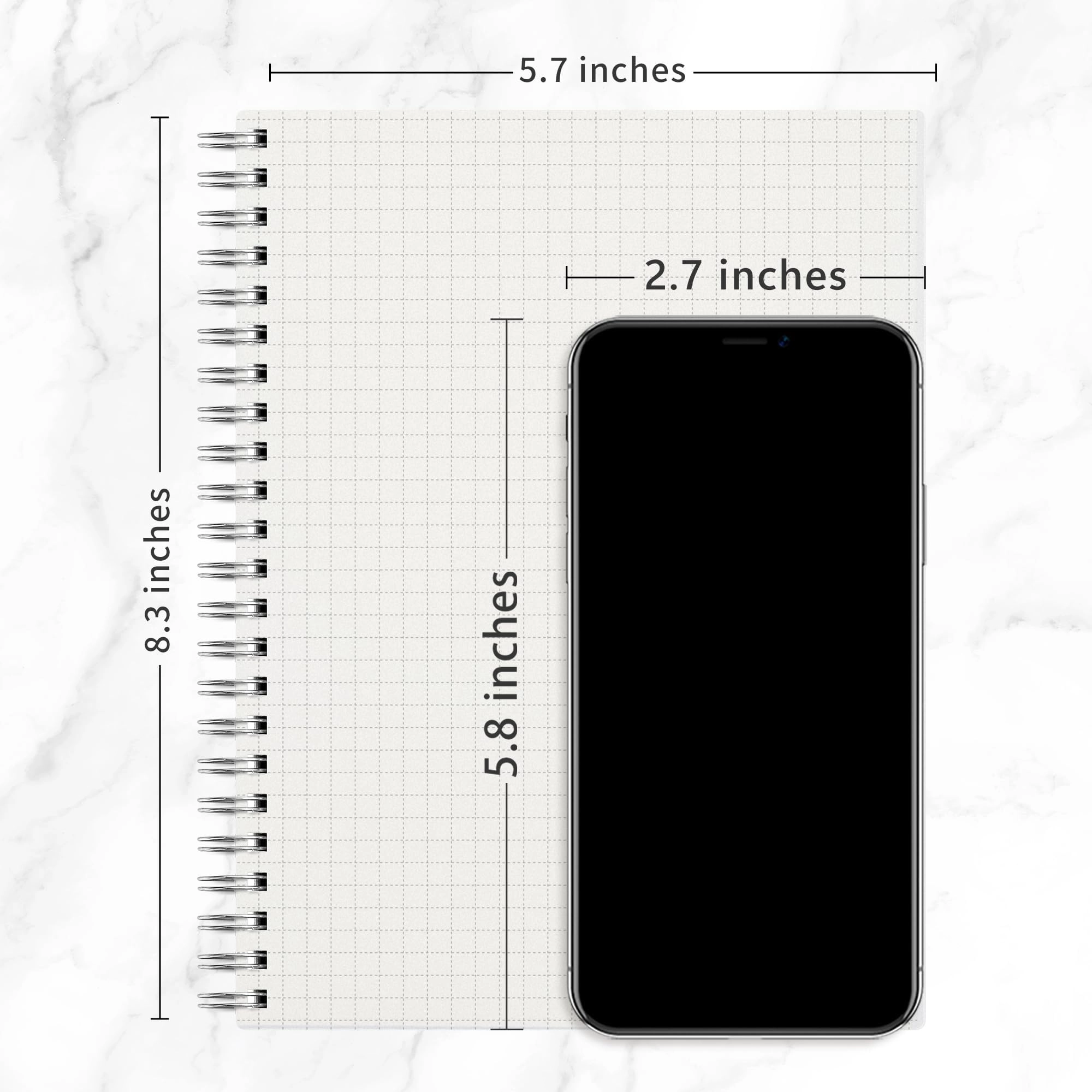 Spiral Notebook A5 Spiral - Grid 80 Sheets
