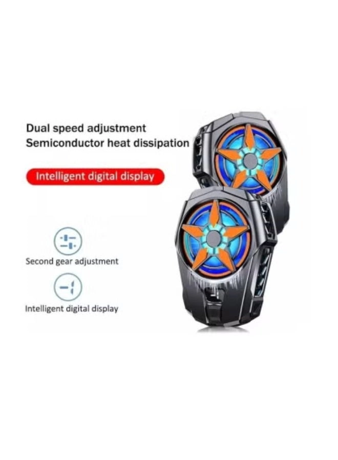 SL-09 Mobile Phone Radiator - Digital Temperature Display USB-Powered Adjustable Speed