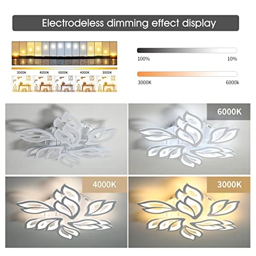 Modern Ceiling Light - 3000K-6500K Dimmable