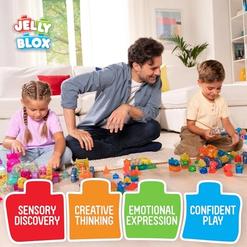 Jelly Blox Stash 'N Stack 2-in-1 Storage Case - 30pcs