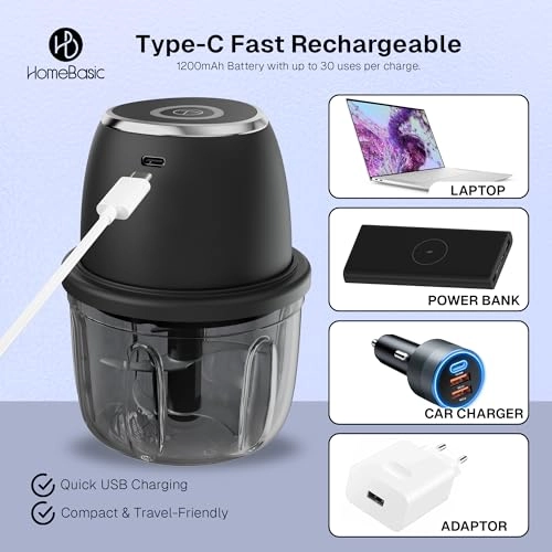 Electric Chopper - 350ml Rechargeable