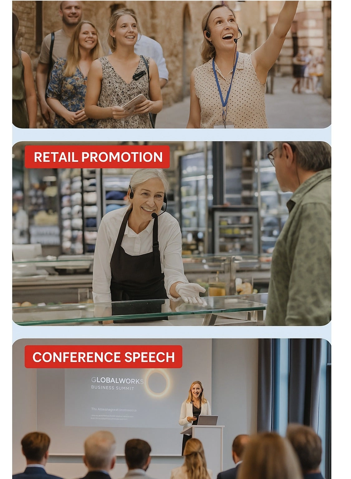 Wireless Headset Microphone - 2 2.4G