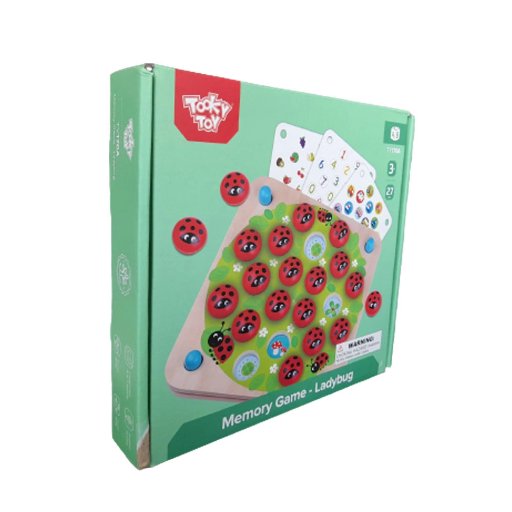 Wooden Ladybug Memory Game - 3 +