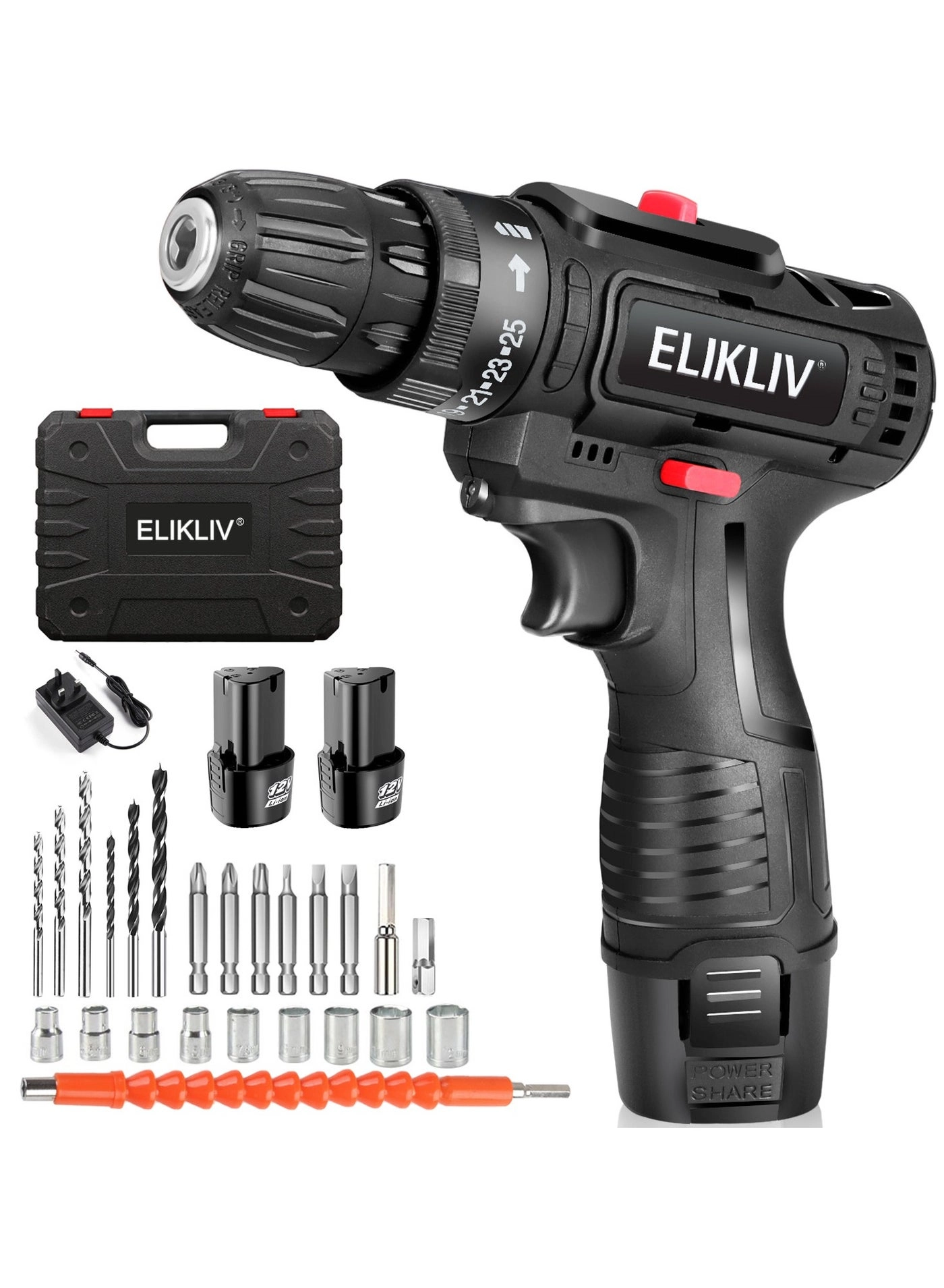 12V Cordless Drill - 1.5 Amp Hours