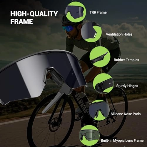 Polarized Sports Smart Sunglasses - TAC Polarized IP54 Bluetooth