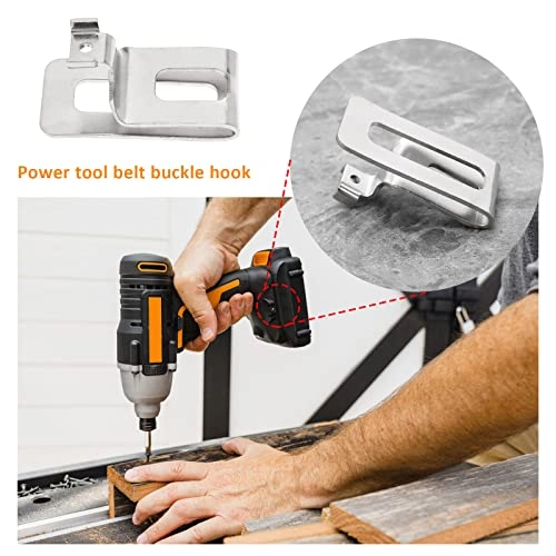 Belt Clip Hook - Pack of 4 with Screws Compatible with Worx