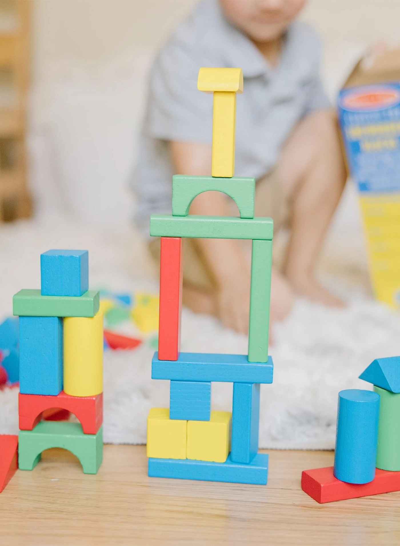 Wood Blocks Set - 1+ Years 100 pieces