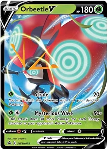 Pokémon Pokemon Orbeetle V SWSH078 - English 1pcs + Toploader