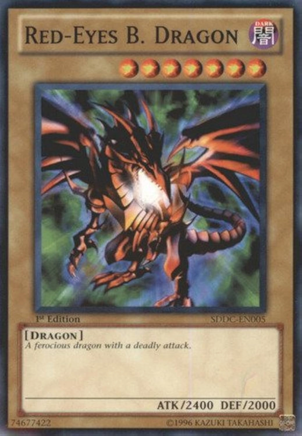 Yu-Gi-Oh! Red-Eyes B. Dragon SDDC-EN005