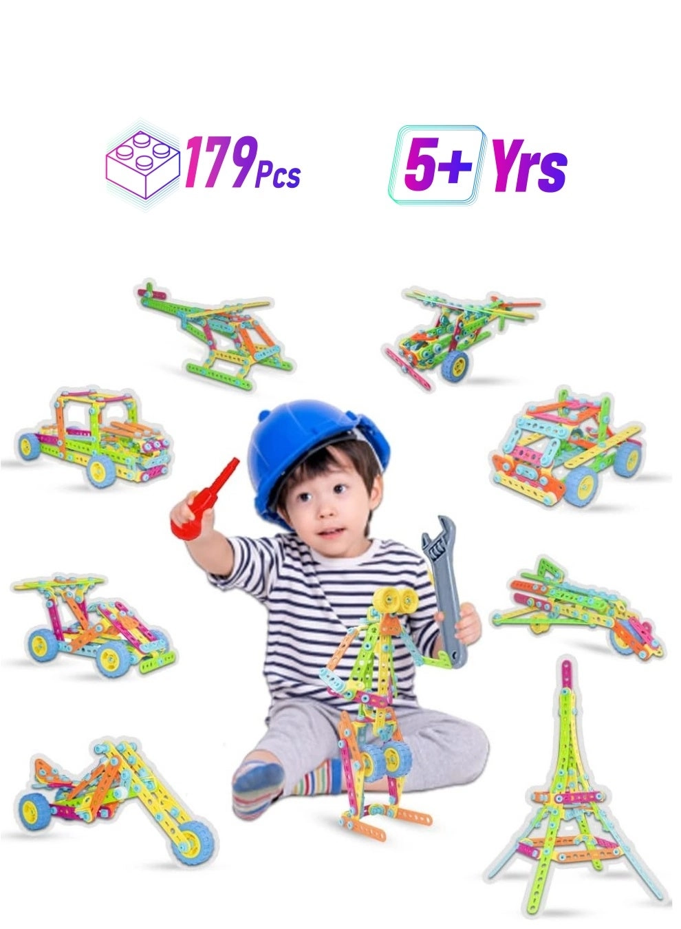 UKR Build & Play STEM - 5 years+ 179 pieces