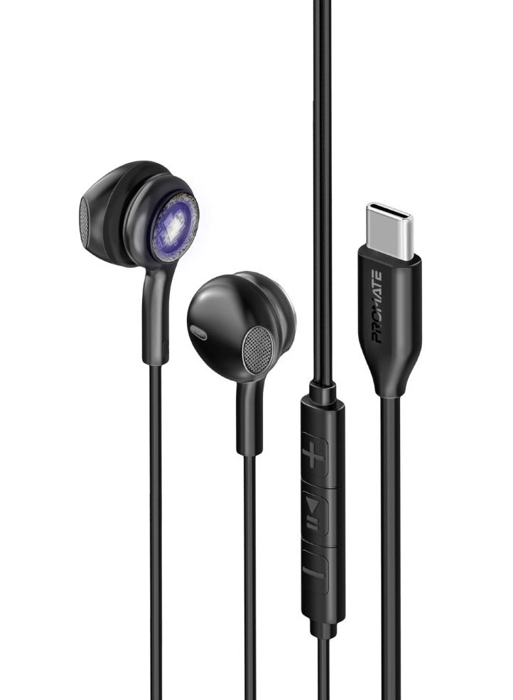 Promate LUMIBUDS-C Wired Earbud