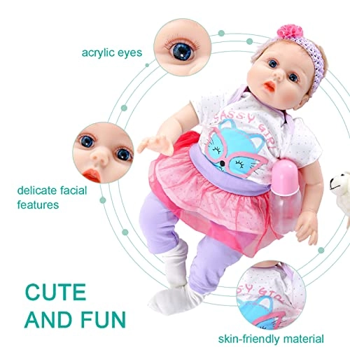 Reborn Baby Doll - 55cm 22" Vinyl Cotton Body