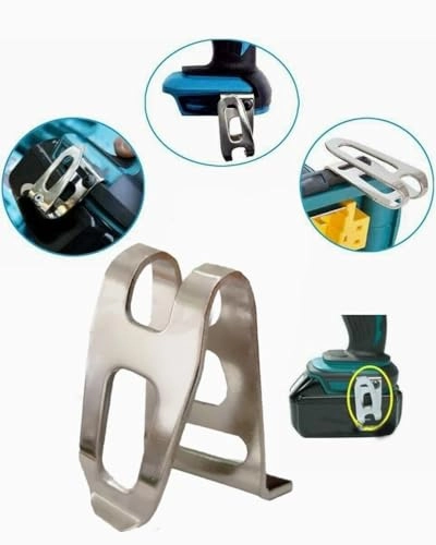 Belt Hook Clips - 2 Pcs Stainless Steel Silver