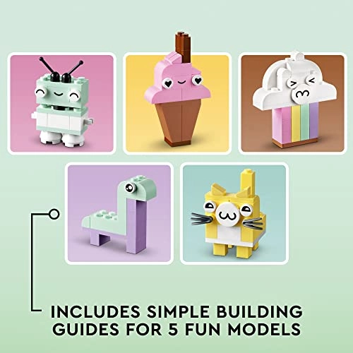 Classic Creative Pastel Fun Bricks Box - Multicolor