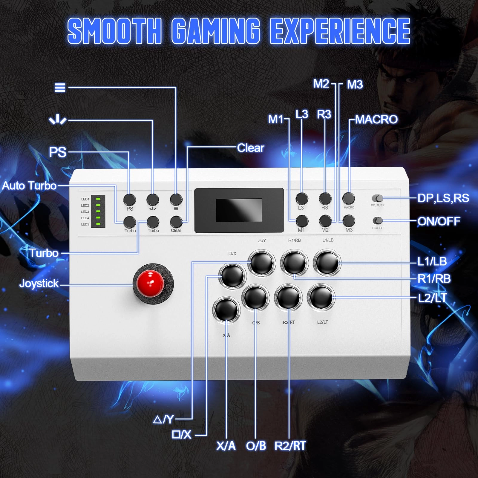 Arcade Stick - Black PlayStation 5/PS4/PC/Android