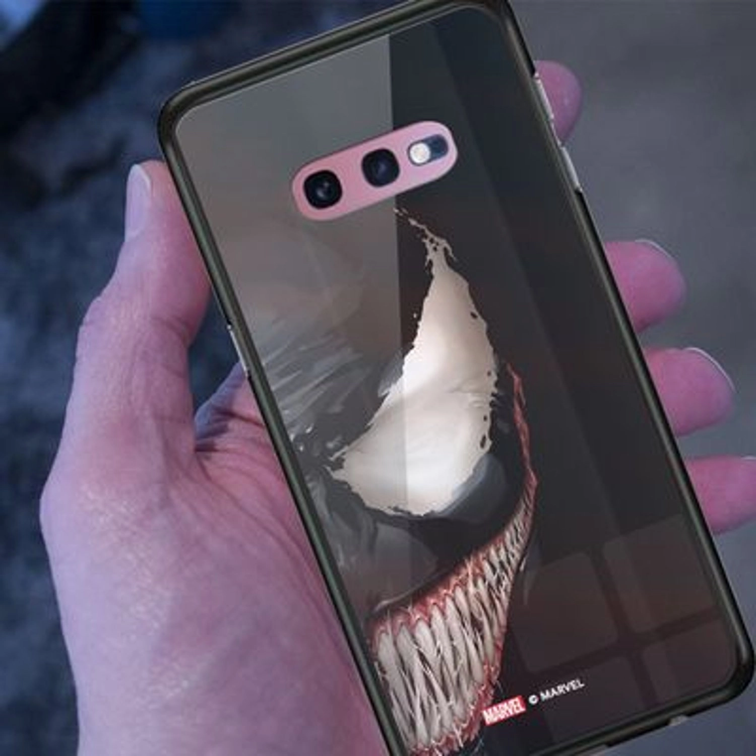 Venom Half Profile Face Cover Back Case for Galaxy S10E