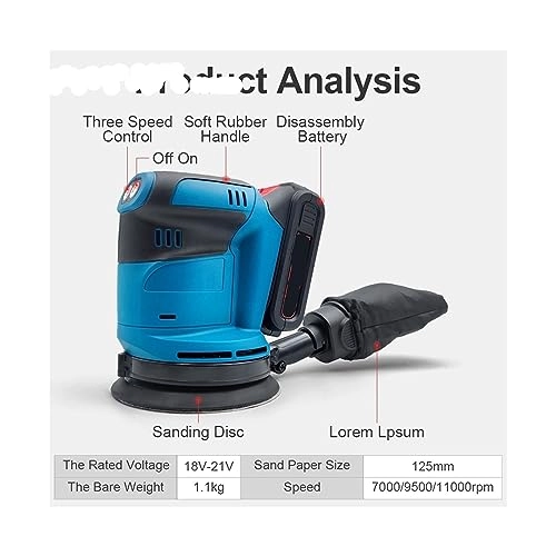 Electric Sander - 3-Speed 125mm